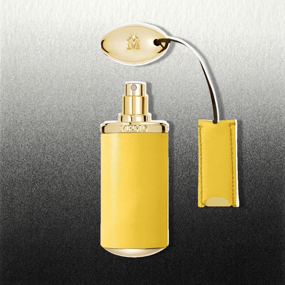 Yellow rainbow - Travel case | Refillable Rainbow Leather