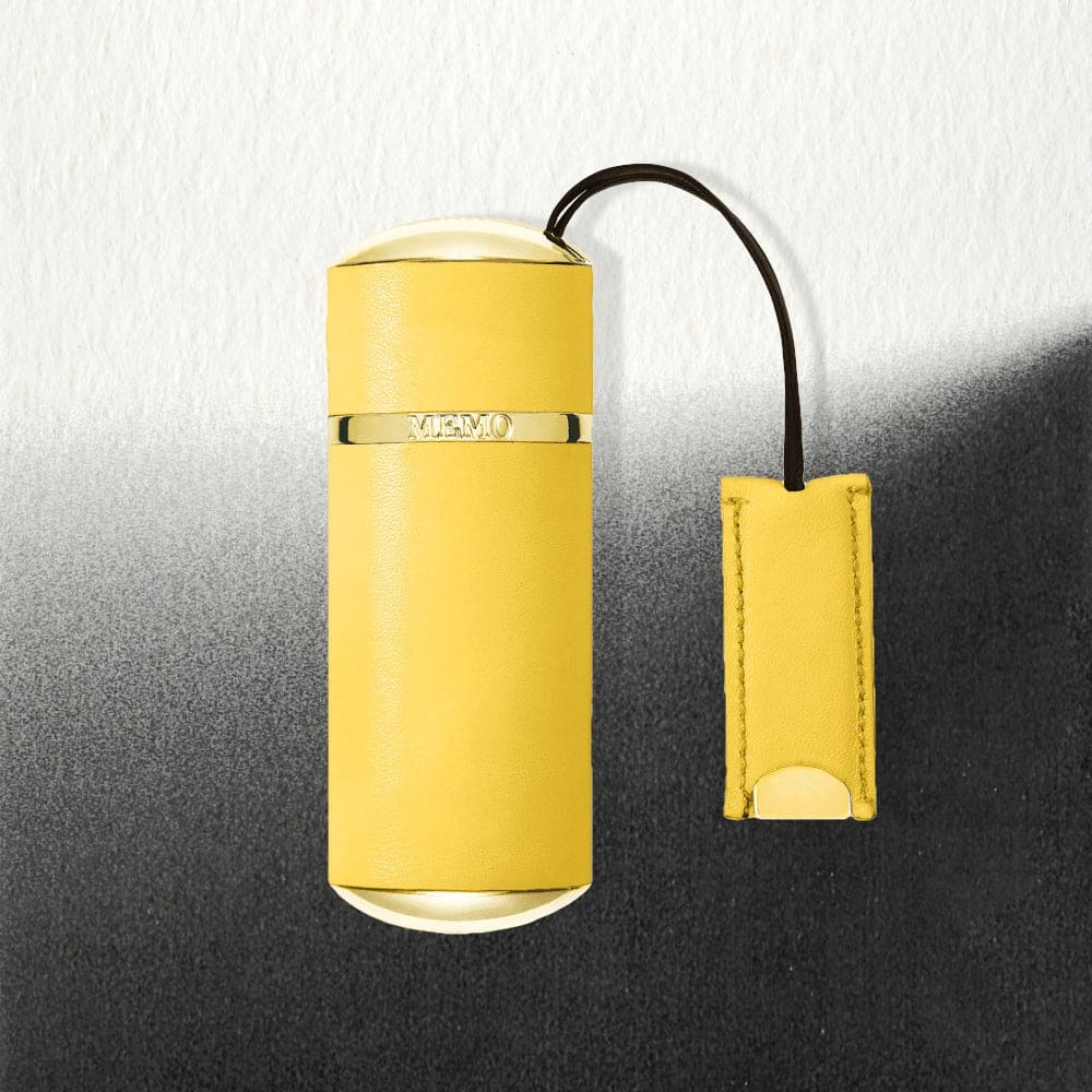 Yellow rainbow - Travel case | Refillable Rainbow Leather